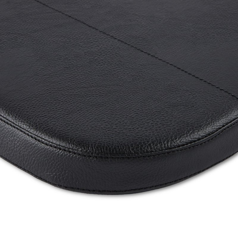 Faux Leather Memory Foam Chair Pads - Black, 2 Pack
