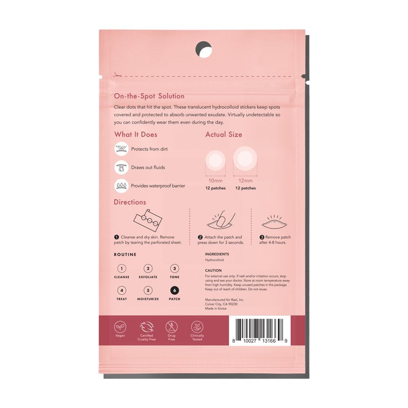 Invisible Hydrocolloid Acne Patches for Blemish Spot Treatment, 24 Count