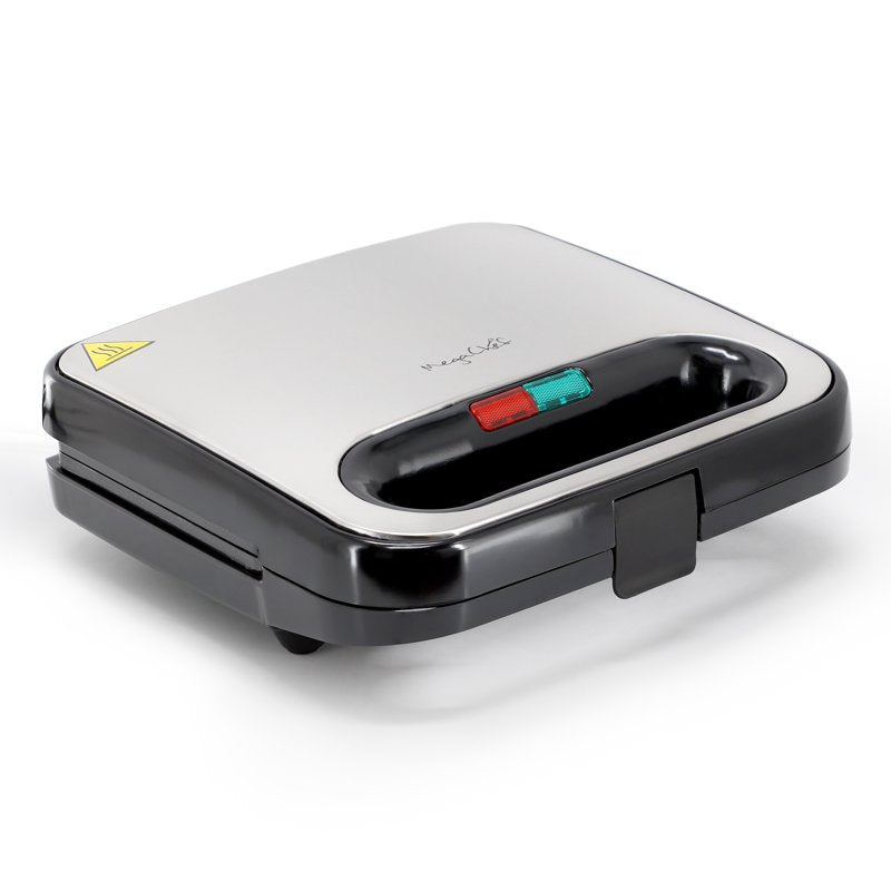 Electric Non-Stick Sandwich Maker - Silver Panini Press