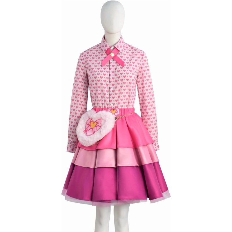 Women's Pink Wonderland Cosplay Costume Set - 5 Pcs X-Large