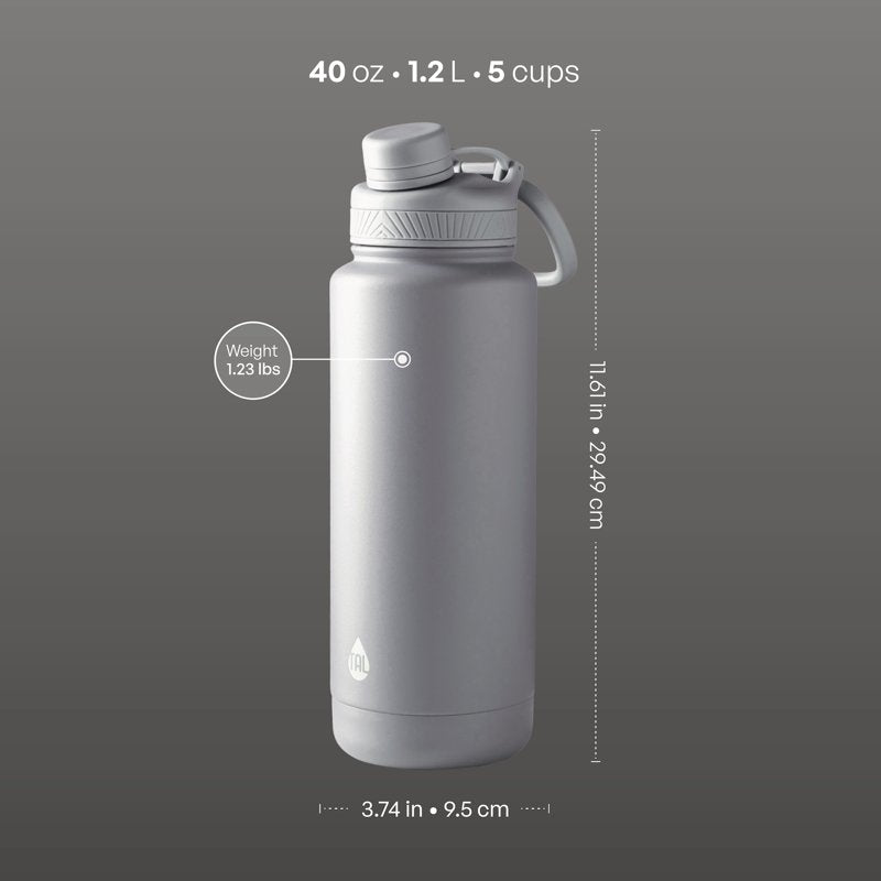 Stainless Steel Ranger Water Bottle 40oz - Gray Blue