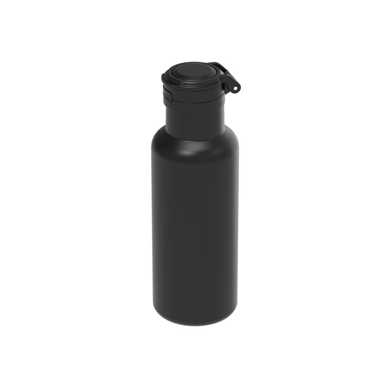 14oz Black Stainless Steel Water Bottle with Auto Chug Lid