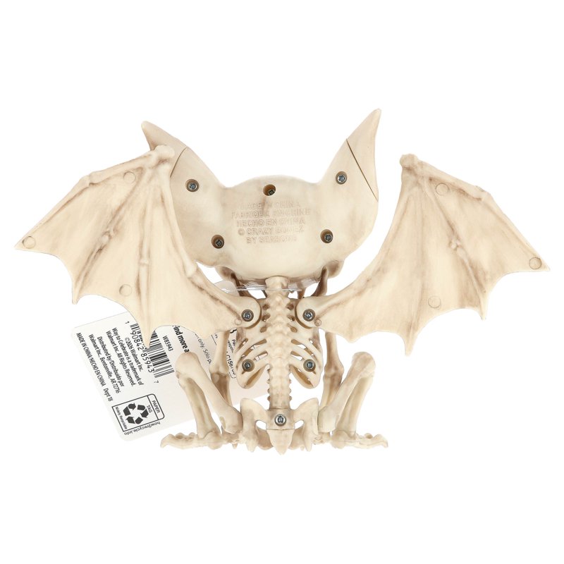 Faux Skeleton Vampire Bat Halloween Decoration - 4.6 Inch Spooky Decor
