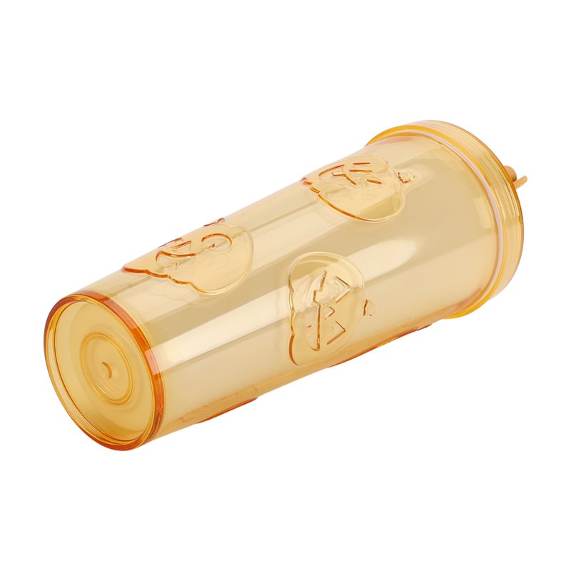 Pumpkin Glow-in-the-Dark 26oz Acrylic Tumbler with Silicone Straw Topper - Orange
