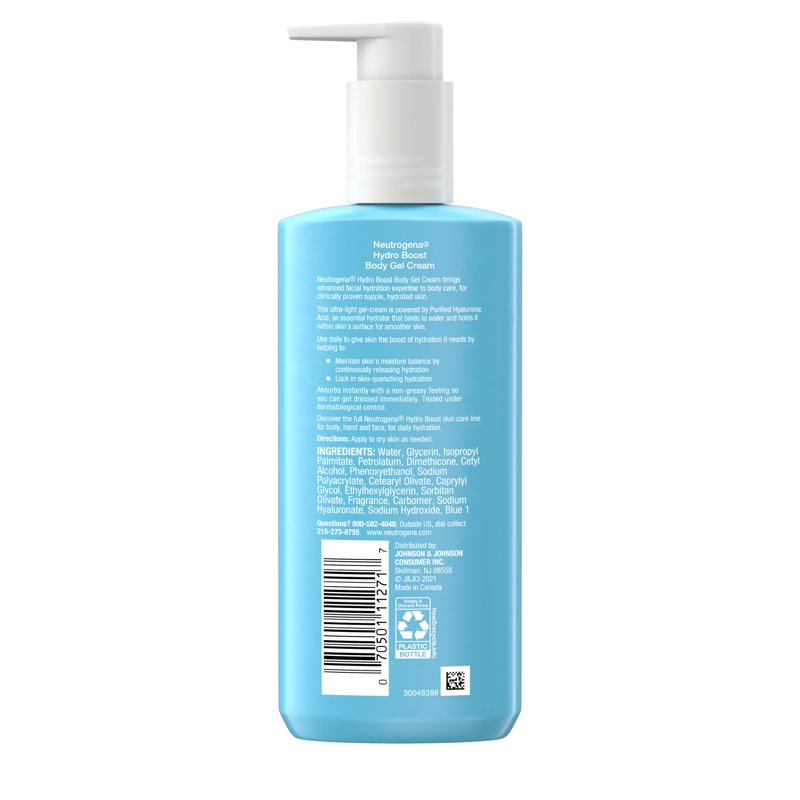 Hydro Boost Hydrating Body Gel Cream with Hyaluronic Acid for Dry Skin