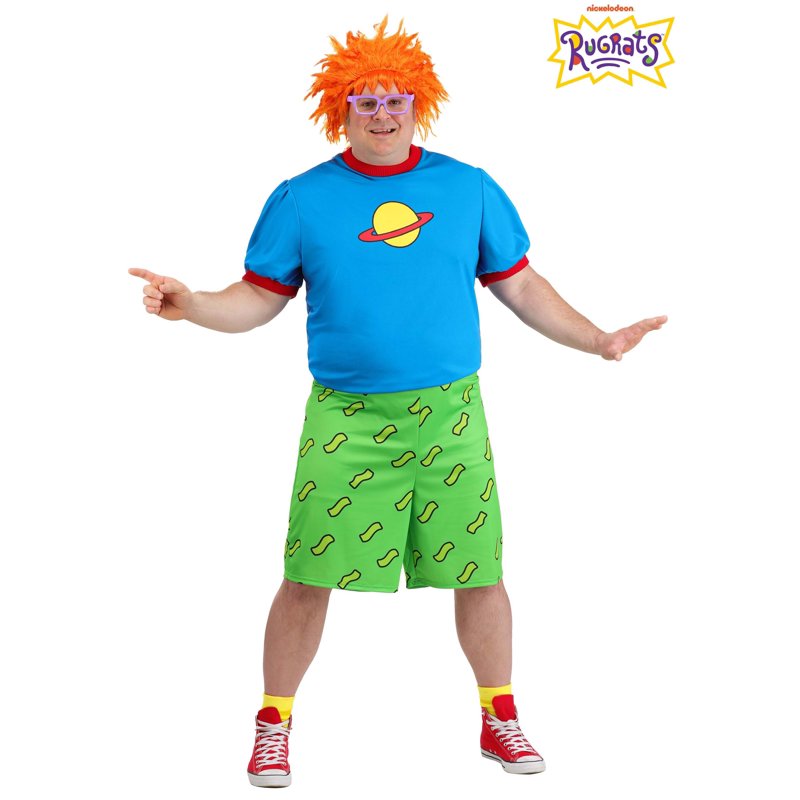 Plus Size Rugrats Chuckie Costume for Men 3X - Halloween Dress Up