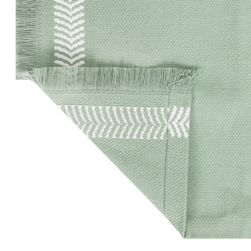14" x 72" Global Woven Green Cotton Table Runner - 3 Pack