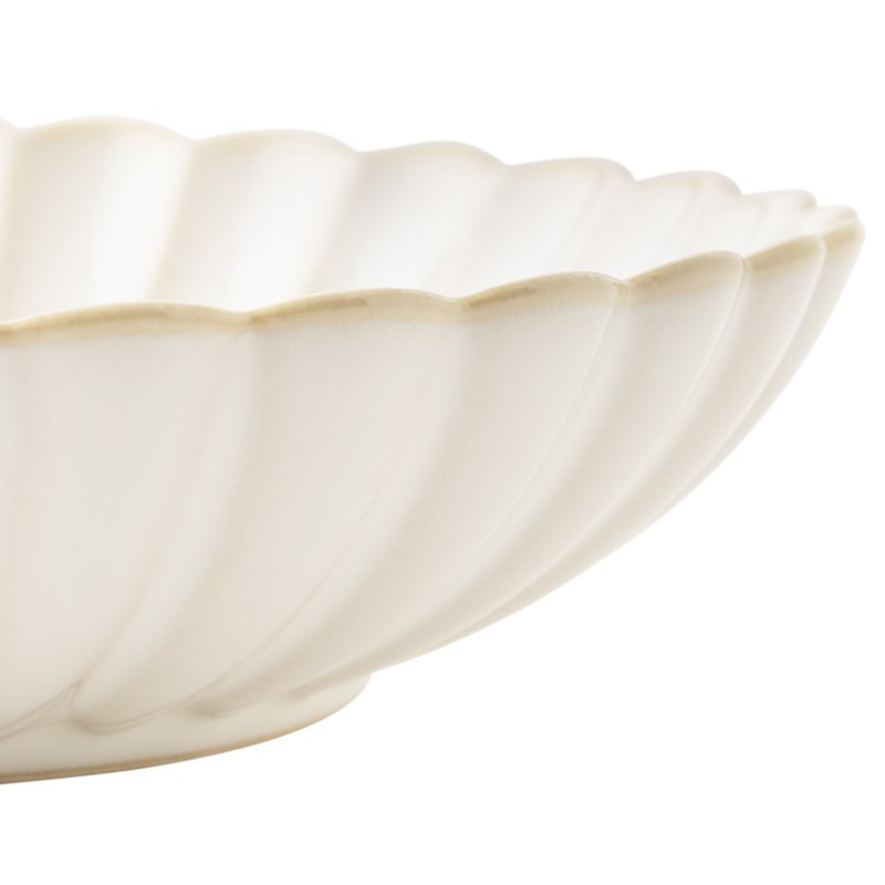 Stoneware Dinner Bowls Set of 4 - Cream Color
