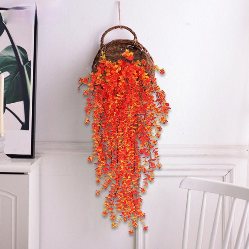 Orange Fall Leaf Garland Halloween Decor 29.9in - Variation E2
