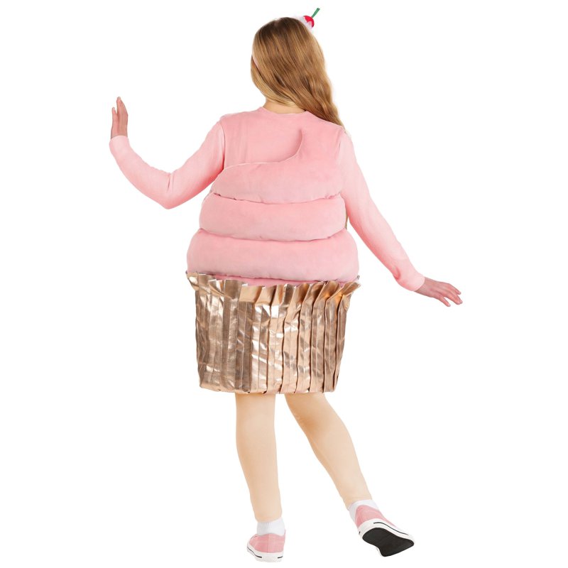 Girls Pink Cupcake Costume Small/Medium - Food Costume for Kids
