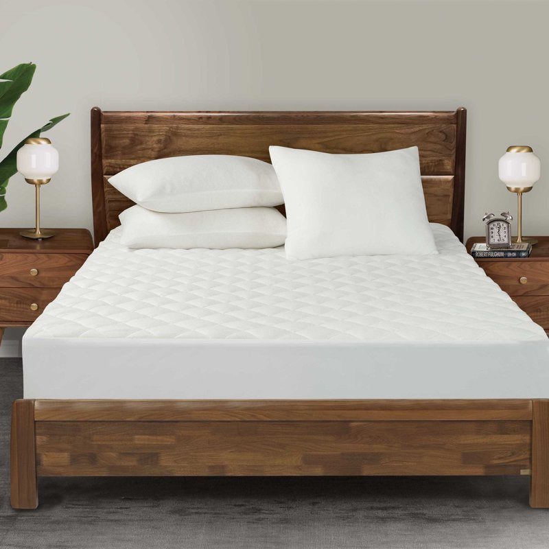 Breathable Full Mattress Pad with Waterproof & Allergens Protection