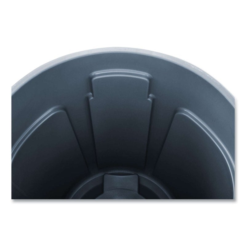 32 Gallon Touchless Indoor Garbage Can - Gray Plastic Waste Bin