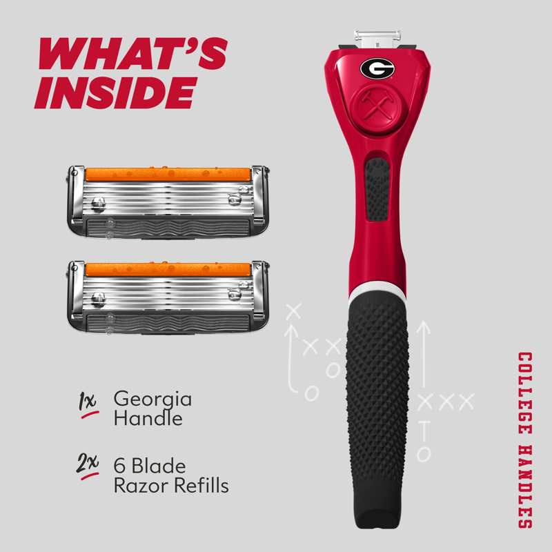 6-Blade Razor Starter Set with Diamond Grip Handle