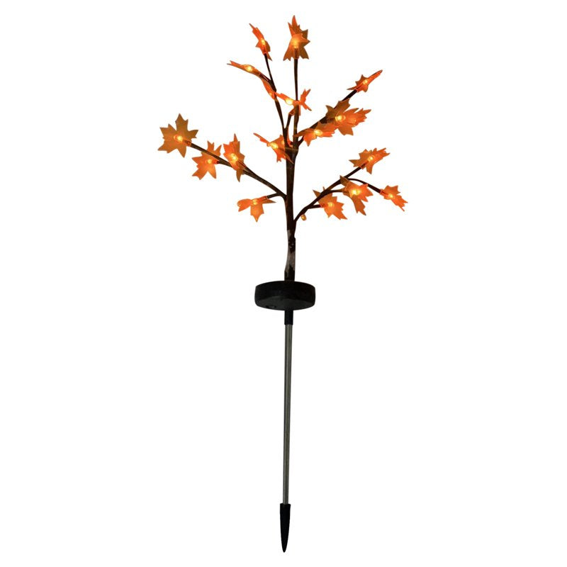 Outdoor Solar Maple Tree Light with Simulation Maple Leaves - Garden Ambient Lighting V