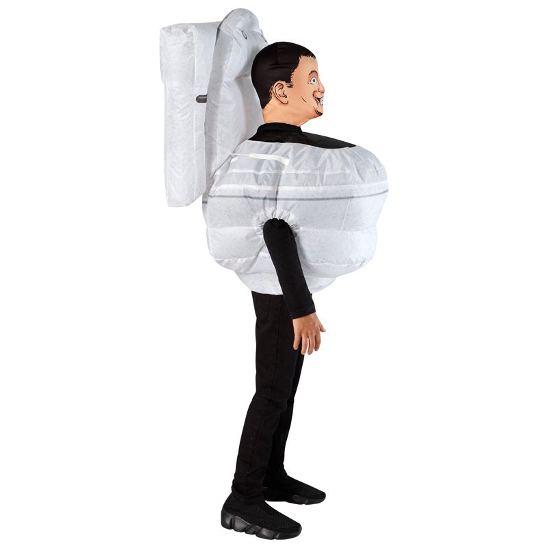 Skibidi Toilet Inflatable Costume for Boys with Hood - Funny Dress Up