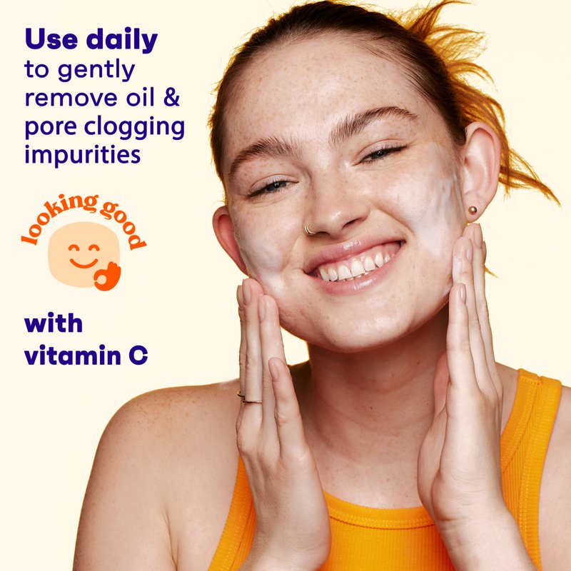 Vitamin C Morning Burst Facial Cleanser, Oil-Free Face Wash, 12 fl. oz
