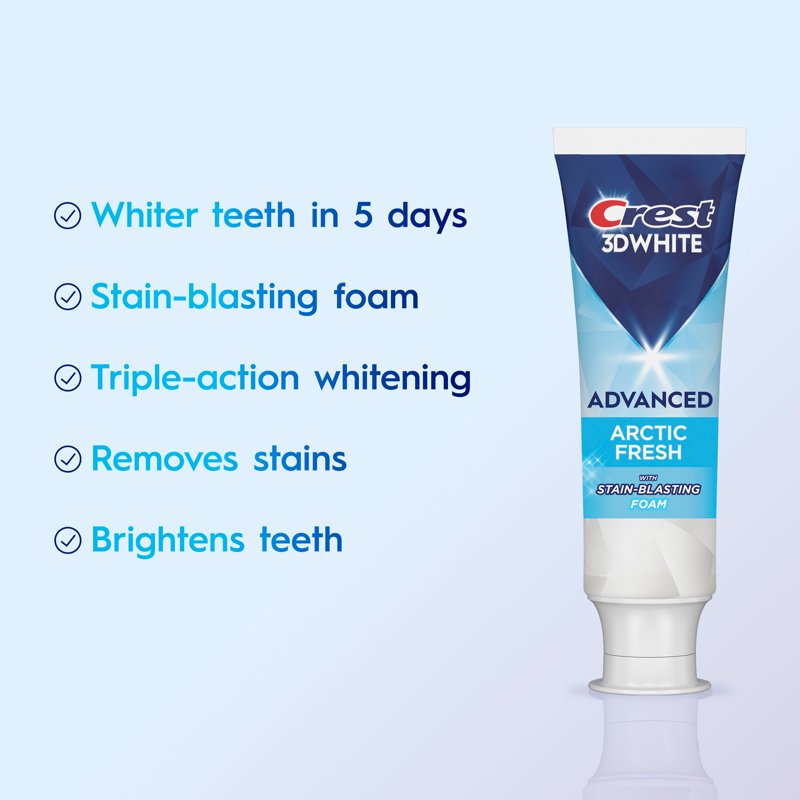 3D White Advanced Arctic Fresh Whitening Toothpaste - 2.4 oz