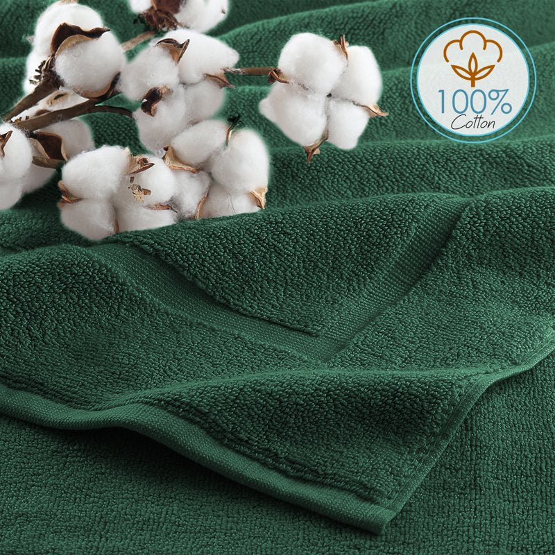 Hunter Clara Clark 6-Piece Cotton Bath Towel Set with 4 Towels & 2 Washcloths