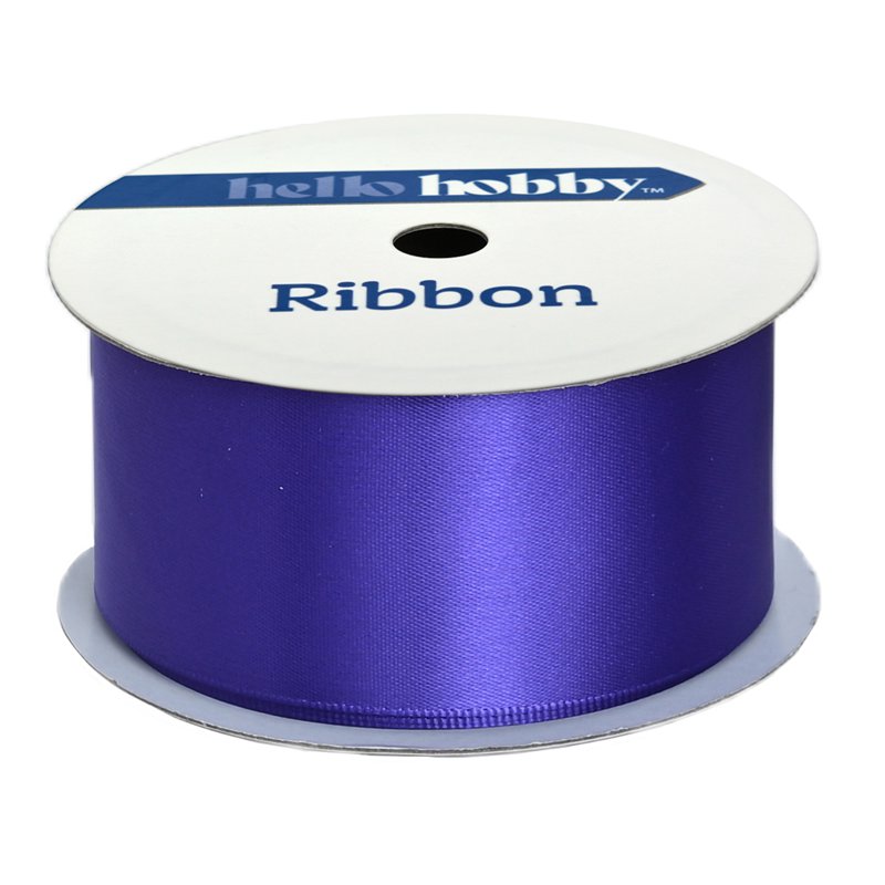 Purple Satin Ribbon 1.5 Inch Wide, 7 Yards - Elegant Craft & Gift Wrap Ribbon