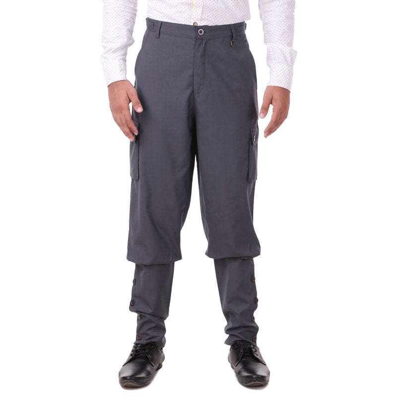 Men's Victorian Steampunk Airship Pants Costume - Grey, 2XL