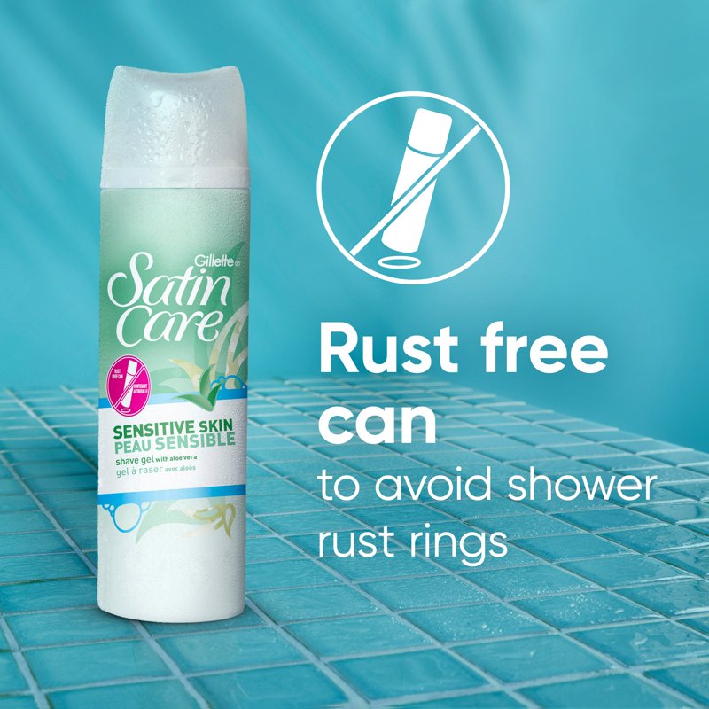 Sensitive Skin Shaving Gel for Women with Aloe Vera - 14 oz Twin Pack