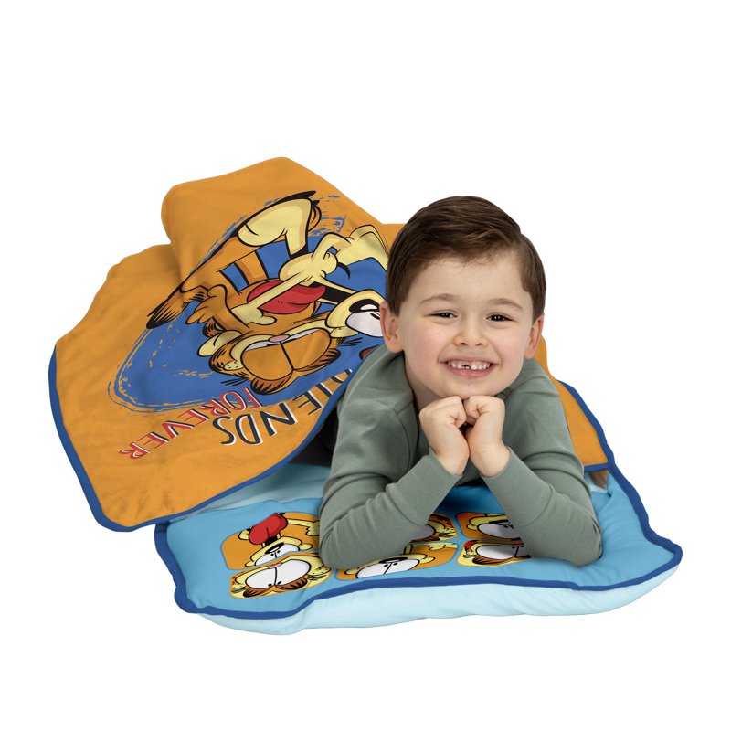 Toddler Nap Mat with Blanket and Pillow - All-in-One Travel Bed for Boys & Girls