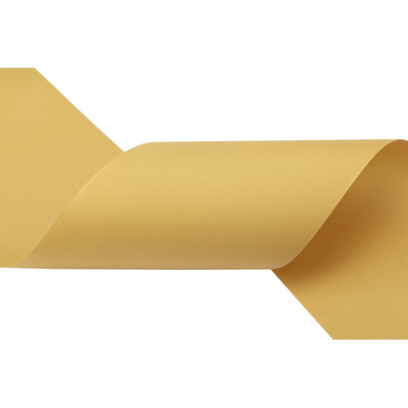 Ribbonitlux 4 Inch x 25 Yards Gold Grosgrain Ribbon - Premium Craft & Gift Wrap
