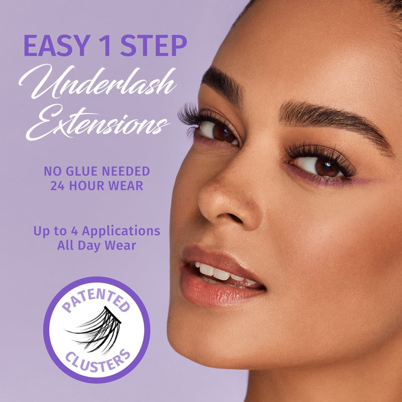 Pre-Glued Underlash Extensions Kit - Wispie Faux Mink Lash Clusters