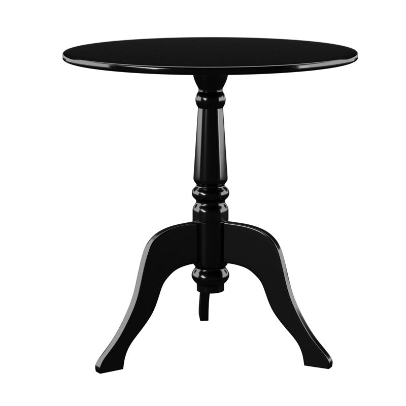 Acrylic Round Accent Table with Curvy Legs & Sturdy Top
