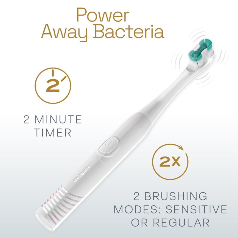 Battery Powered Toothbrush Replacement Heads, 2 Pack