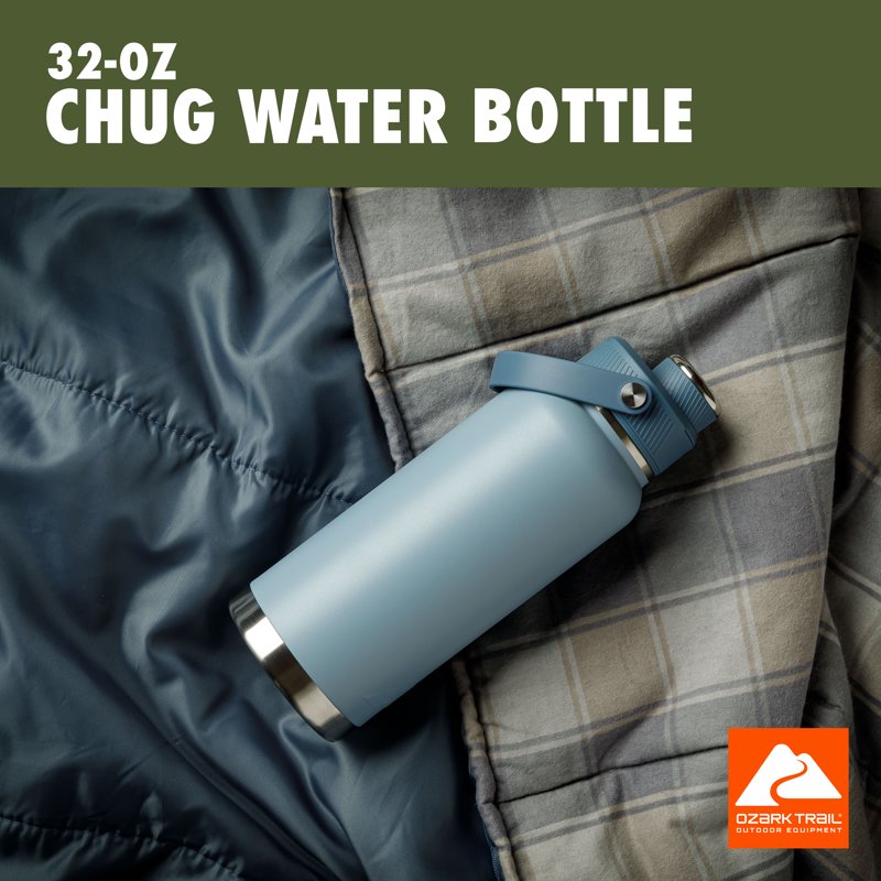 32 oz Stainless Steel Insulated Chug Water Bottle - Light Blue