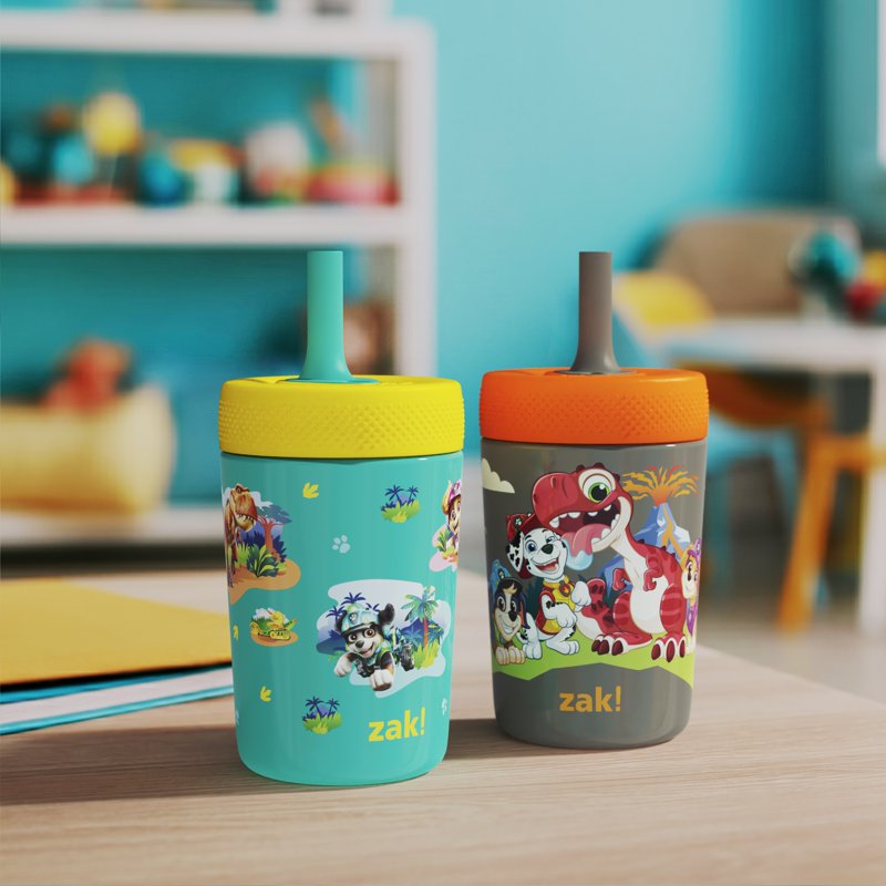 Spill-Proof Stainless Steel Kids Tumbler - Gray - 9.5oz