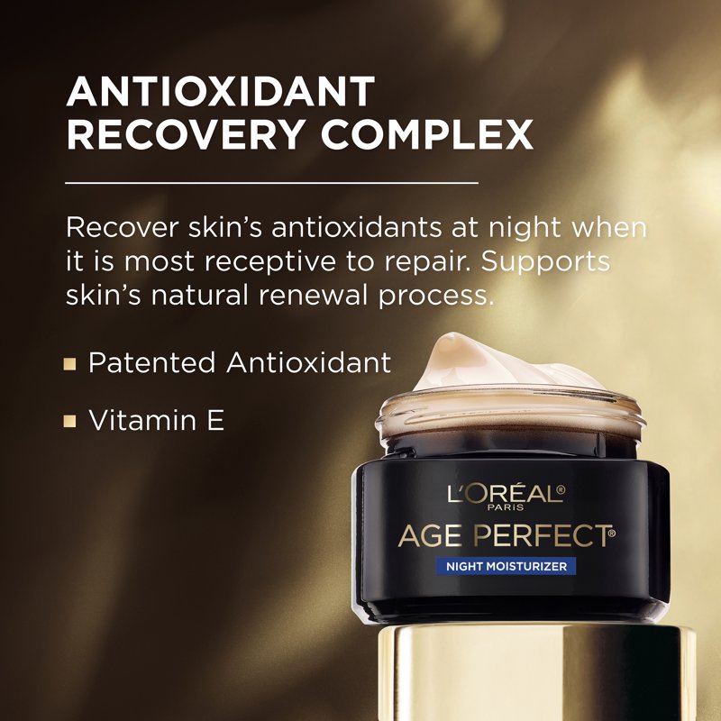 Anti-Aging Night Moisturizer with Antioxidant Complex & Vitamin E, 1.7 oz