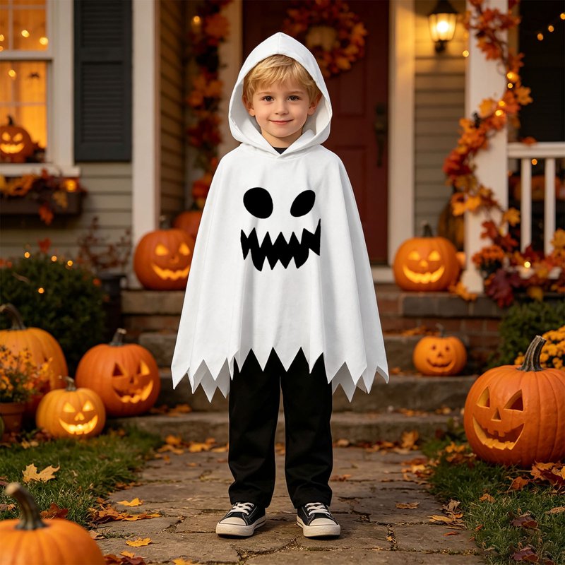 White Boys Halloween Costume Sets for 2-3 Years - Comfortable Cute Casual 2-Piece Outfit