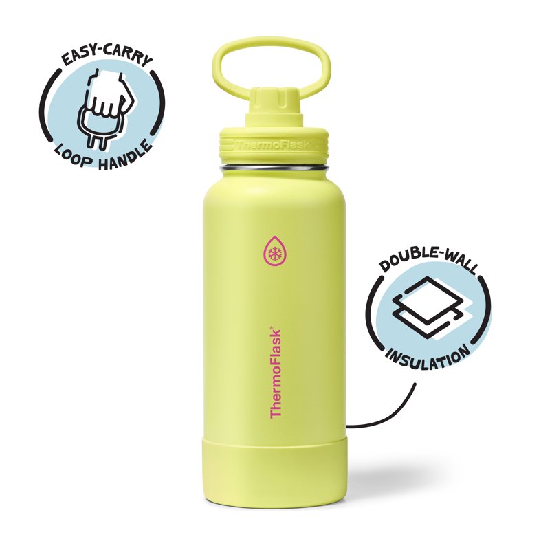 32 oz Double Wall Vacuum Insulated Stainless Steel Water Bottle - Unmellow Yellow