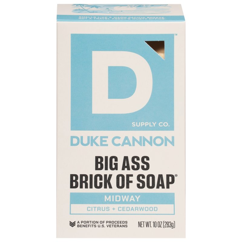 Large Men's Bar Soap - Midway Scent, Citrus & Cedarwood, 10 oz