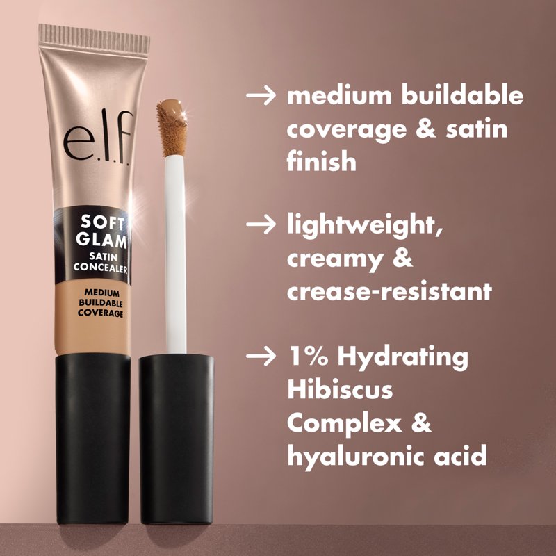Medium Buildable Coverage Satin Concealer - Multiple Colors