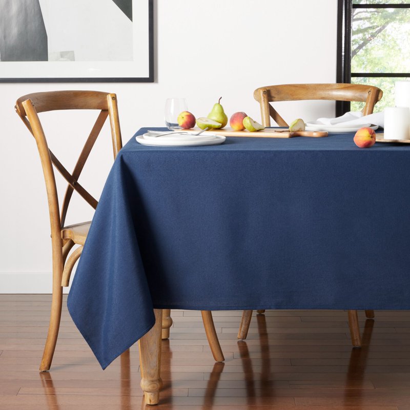 Navy Fabric Tablecloth - 60" x 102" Rectangle