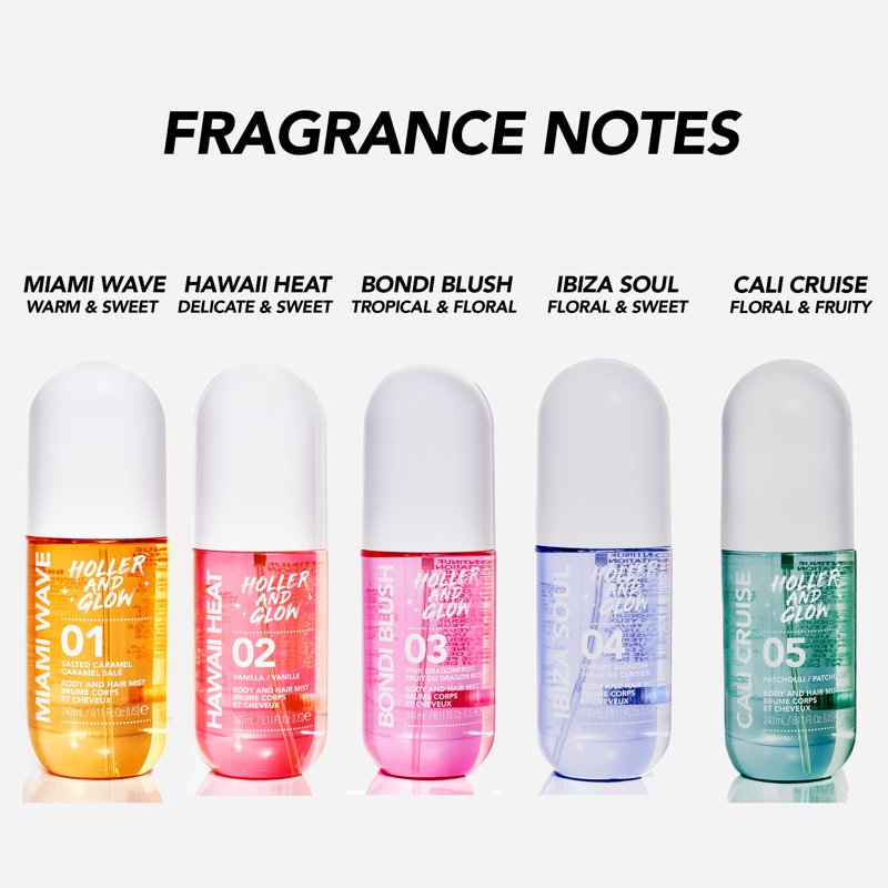 Dual-Action Fragrance Mist for Body & Hair - Lightweight Refreshing Spray