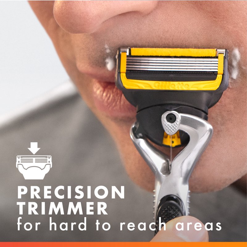 Pro Glide Shield Men's Razor Blade Refills with 5 Antifriction Blades