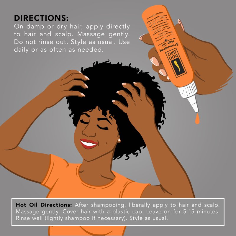 Stimulating Hair Growth Oil - Scalp Treatment & Anti-Frizz Formula, 4.5 fl oz