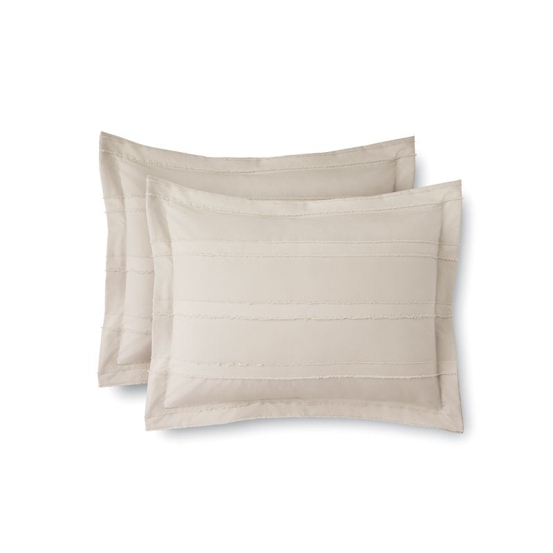 Queen Bed in a Bag Comforter Set with Sheets - Tan Stripe, 10 Pieces