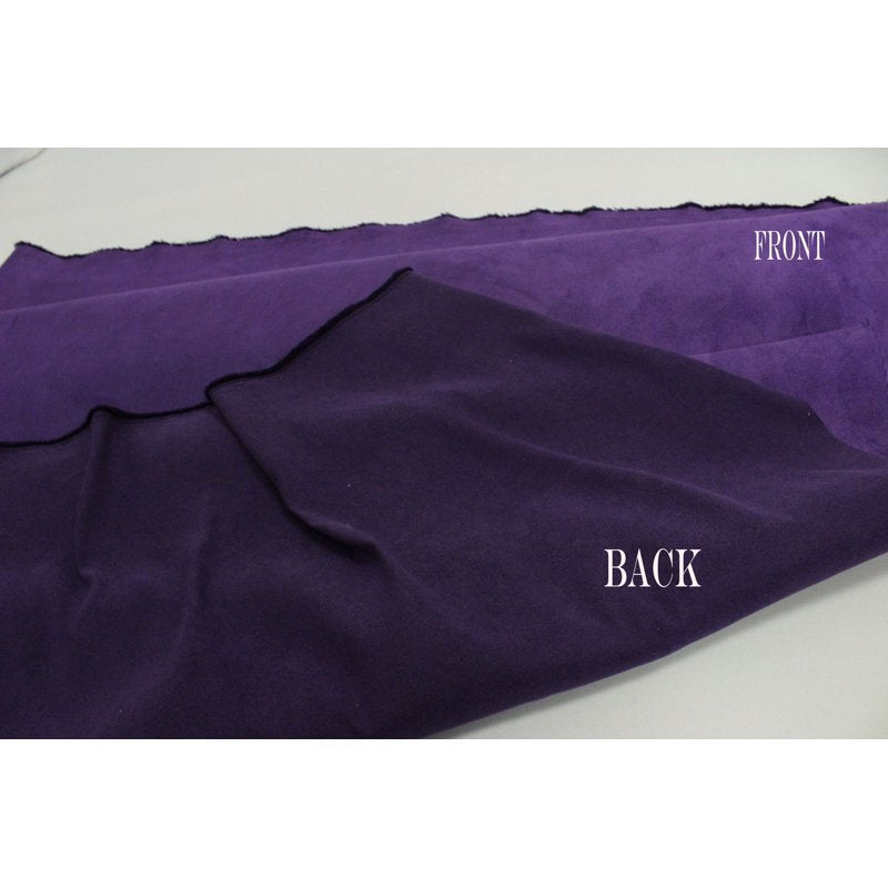 Purple Faux Suede Fabric 1 Yard - Microsuede Upholstery & Apparel Material