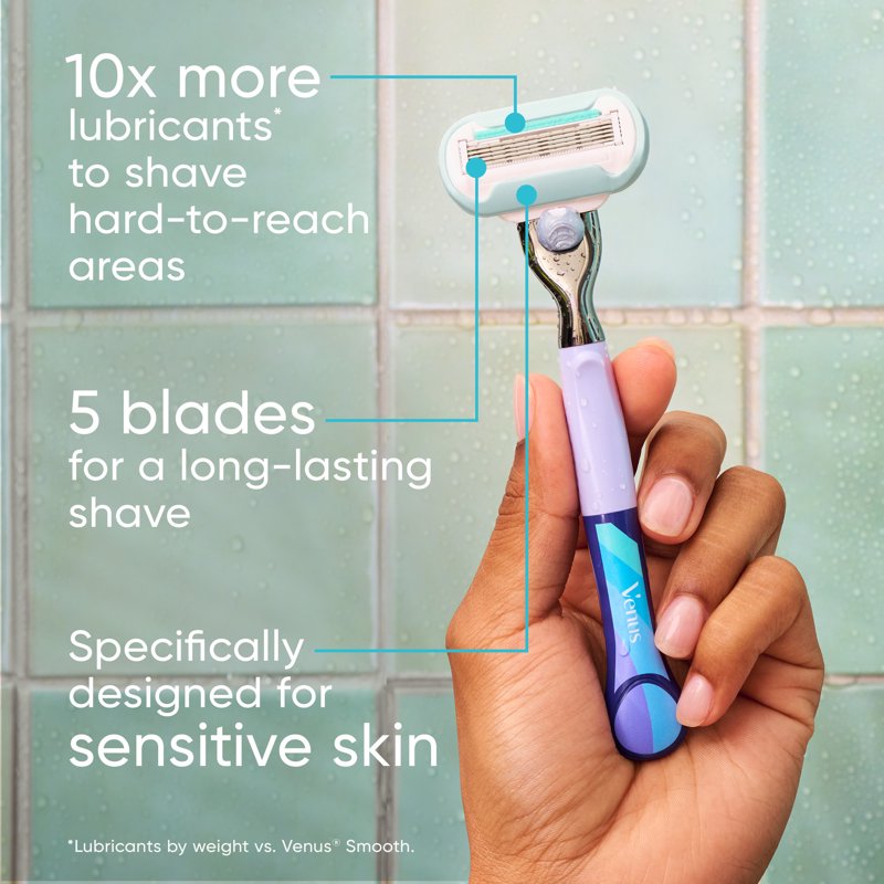 Extra Smooth Sensitive Razor Blade Refills for Women - 4 Count