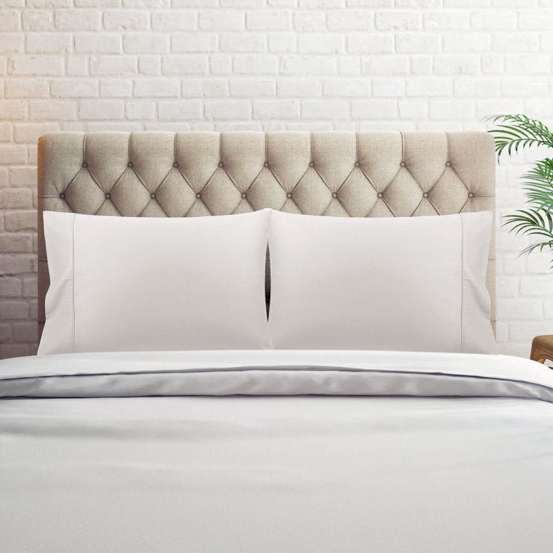 Queen Cotton Pillowcase Set of 2 - Isabelline Envelope Closure - Soft Breathable Bedding