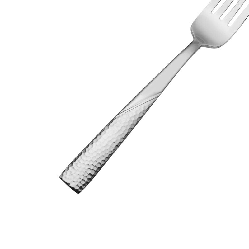 34-Piece Flatware Set for 8 - Two Tone Hammered Design