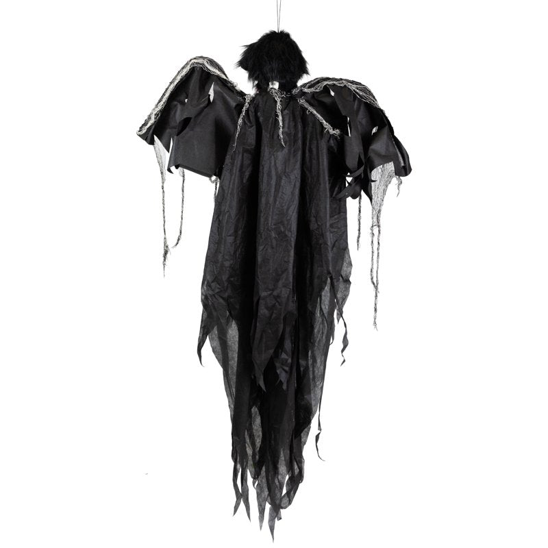 Animated Hanging Zombie Vampire Halloween Decoration - Lights & Sound, 5 Feet