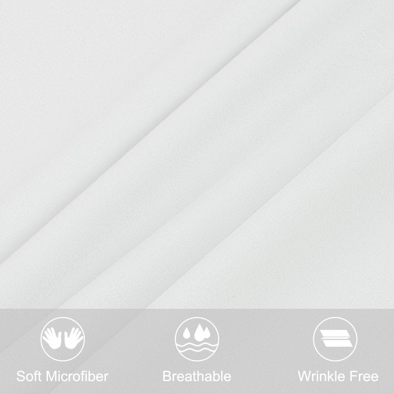 Microfiber Body Pillow Cover 20 x 54 Inches - White, Brown & More