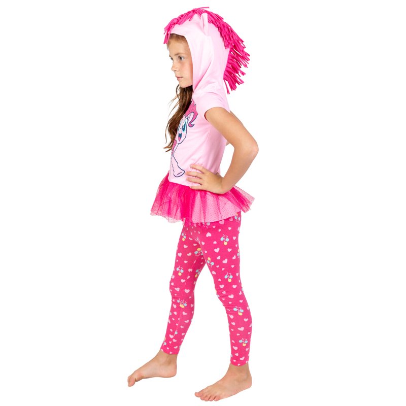 Girls Pink My Little Pony Cosplay T-Shirt & Leggings Set - 6-6X