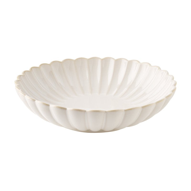 Stoneware Dinner Bowls Set of 4 - Cream Color